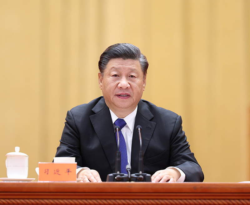 10月9日，纪念辛亥革命110周年大会在北京人民大会堂隆重举行。中共中央总书记、国家主席、中央军委主席习近平在大会上发表重要讲话。新华社记者 庞兴雷 摄