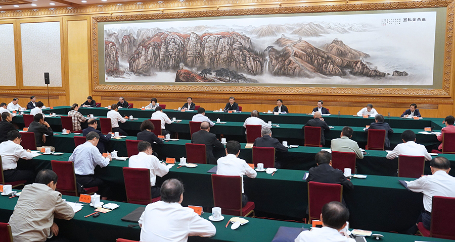 2020年9月22日,习近平主持召开教育文化卫生体育领域专家代表座谈会并发表重要讲话。（新华社记者 刘卫兵 摄）